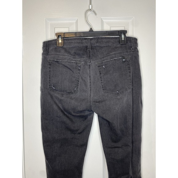 Joes Jeans Women's Denim Distressed Skinny Jeans Raw Hem Black Grey‎ 32 - Picture 6 of 7